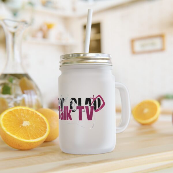 Queen's Talk TV Frosted Glass Tumbler